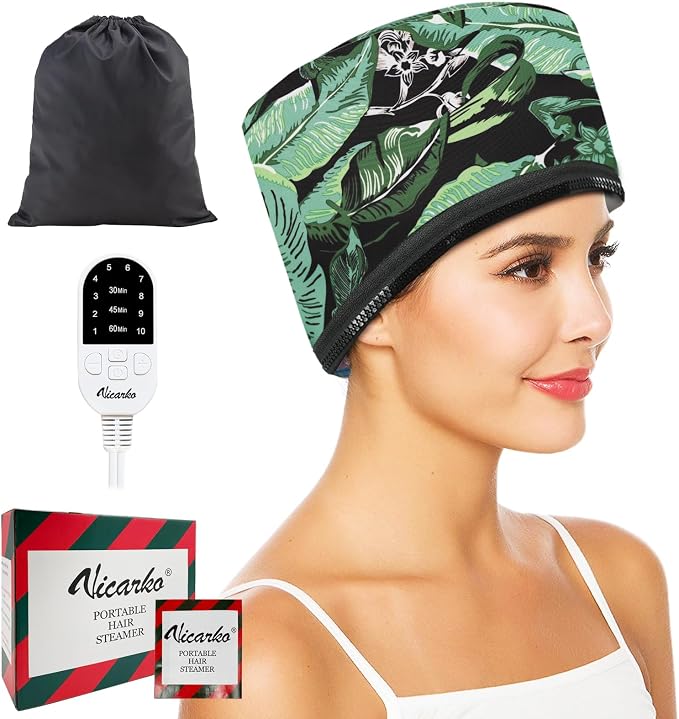 VICARKO Hair Steamer for Deep Conditioning, 10-Level Heats Up Quickly, 118” by VICARKO