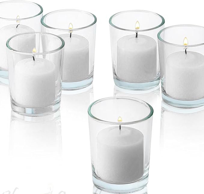 Fresh Linen Scented Votive Candles, Scented 10 Hour Burn Time - Image 8