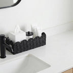 Scalloped Toilet Tank Basket for Back of Toilet, Bathroom Organizer for Tank Top - Image 9