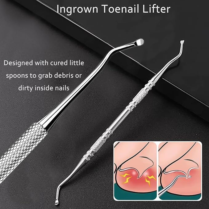Toenail Clippers for Thick Toenails for Seniors Angled Head Large Toe Nail - Image 7
