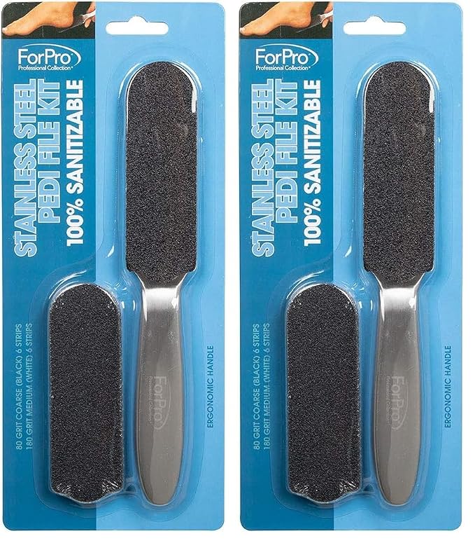 ForPro Stainless Steel Pedi File Kit by ForProProfessionalCollection