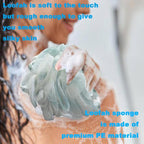 50g Bath Sponge Shower Loofah Mesh Pouf Bath Scrunchies Body Wash Puff Shower - Image 3