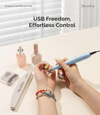 MelodySusie Pen-Shaped Portable USB Nail Drill, PC120I 20000RPM Electric Nail - Image 7