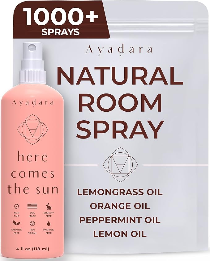 Ayadara Natural Room Spray, 4 oz, Aromatherapy by Ayadara