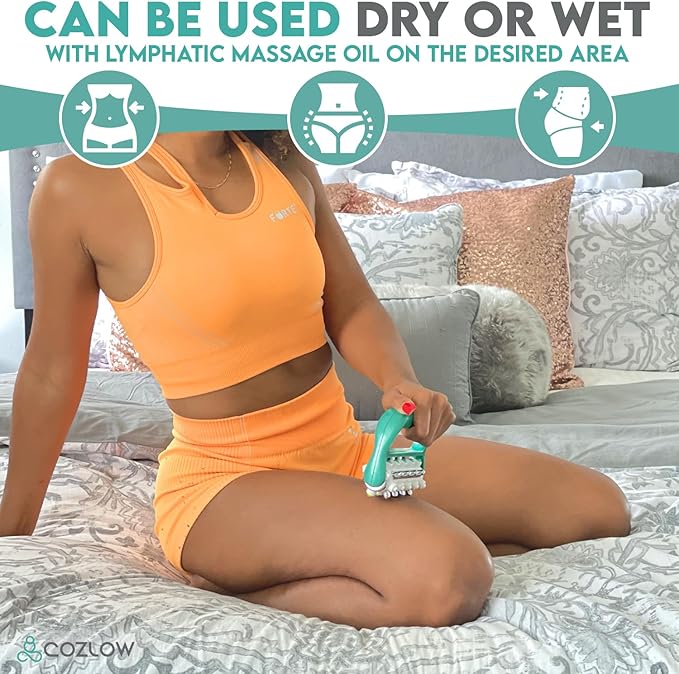 COZLOW - MyoRelease Lymphatic Drainage Massager - Green - Handheld Fascia - Image 4