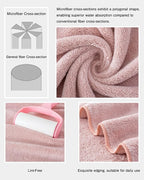 sakano Microfiber Bath Towel Set Ultra Soft Absorbent Speedy Drying Fade - Image 3