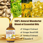 2 Pack Ginger Oil Lymphatic Drainage Massage, Belly Drainage Ginger Oil-Warming - Image 2
