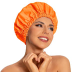 Reusable Shower Cap for Women, Large Waterproof Shower Bonnet by Edoneery