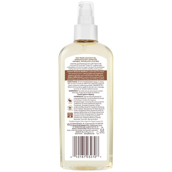 Palmer's Coconut Oil Formula Body Oil, Body Moisturizer - Image 2