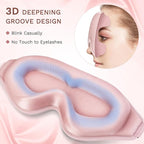 FlyCoco 99% Fully Block Out Light Eye Sleep Mask, 3D Deep Contoured Eyes Cover - Image 5