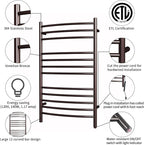 HEATGENE Towel Warmer Venetian Bronze, Electric Hot Towel Rails, Wall-Mounted - Image 2