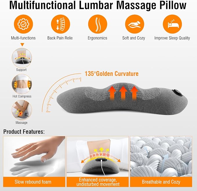 3-in-1 Electric Lumbar Support Pillow - Image 2