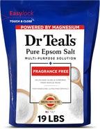 Dr Teal's Pure Epsom Salt Bulk Magnesium Sulfate USP, Fragrance Free, 19 lbs by DrTeals