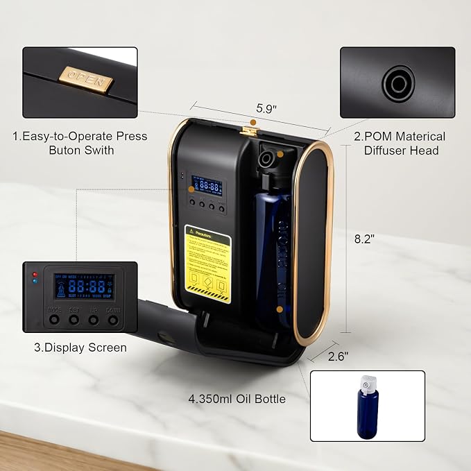 Home Bluetooth Smart Waterless Aromatherapy Machine, Essential Oil Diffuser - Image 3