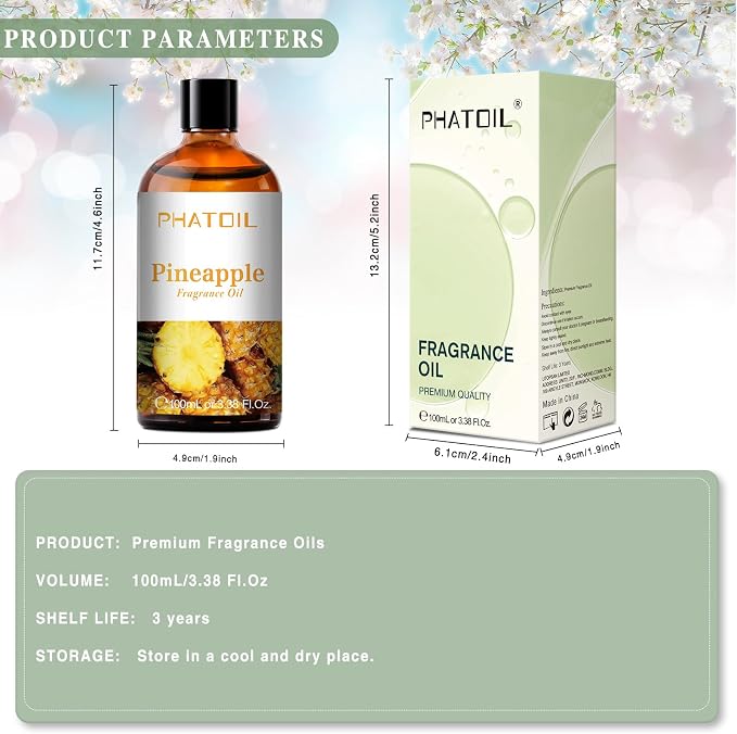 PHATOIL 3.38FL.OZ Pineapple Fragrance Oils - Image 6