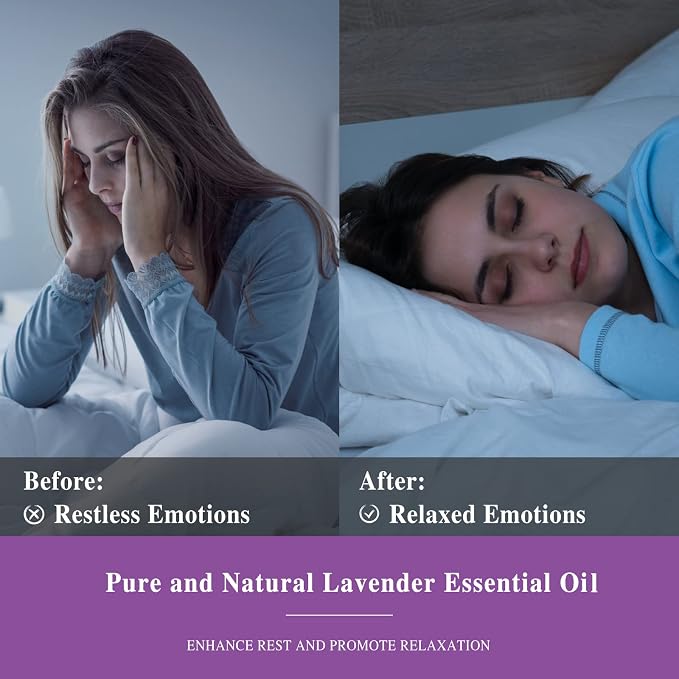 Lavender Essential Oil 30ML/ 1.01FL.OZ, MAYJAM Pure Aromatherapy Lavender Oil - Image 4