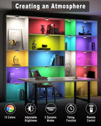 HELPLEX LED Puck Lights with Remote, 6 Pack Color Changing RGBW, Battery - Image 6