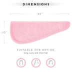 SimpleField 2 Pack Microfiber Hair Towel Wrap - Image 5