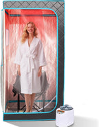 Portable Steam Sauna– Red Light Therapy Home Sauna Tent by AURGOD