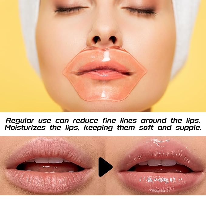 15 Pairs Under Eye Patches for Dark Circles, 15 Packs Lip Masks, Hydrating - Image 3