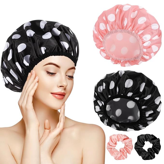 WSICSE 2 Packs Large Shower Caps by WSICSE