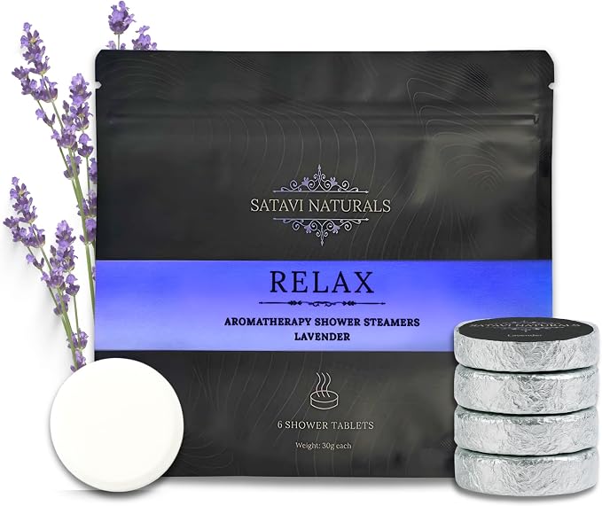Lavender Shower Steamers – Aromatherapy Shower Bombs by SataviNaturals