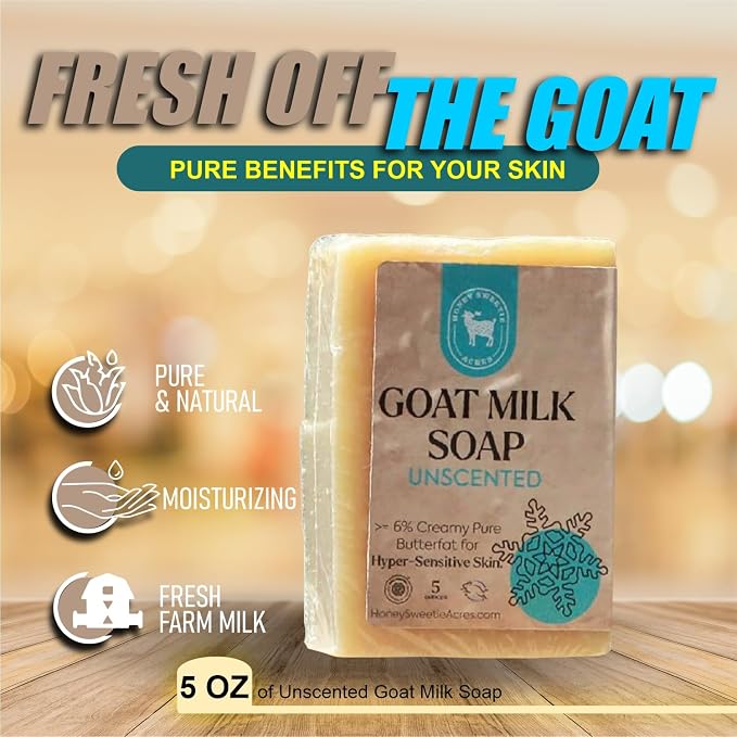 Honey Sweetie Acres Unscented Goat Milk Soap - Image 2