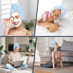 BEoffer 2 Pack Microfiber Hair Towel - Image 6
