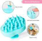 URTHEONE Hair Scalp Massager Shampoo Brush, Soft Silicone Hair Scrub Brush - Image 2