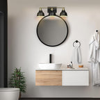 Globe Electric 63000204 5-Piece All-in-One Bathroom Accessory Set, 3-Light - Image 3