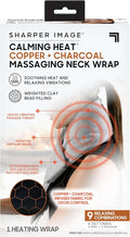 Calming Heat Neck Wrap by Sharper Image | Weighted Copper & Charcoal, Heating by CalmingHeat