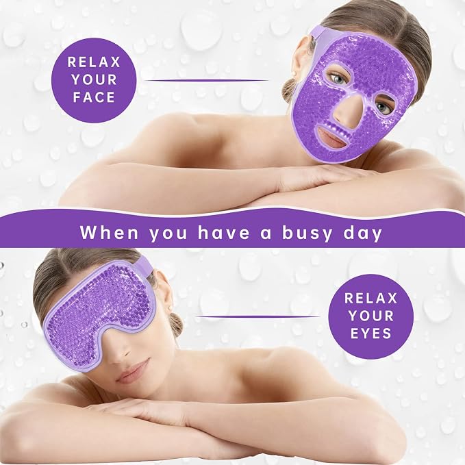 ZNÖCUETÖD Cooling Ice Face Eye Mask - Image 4