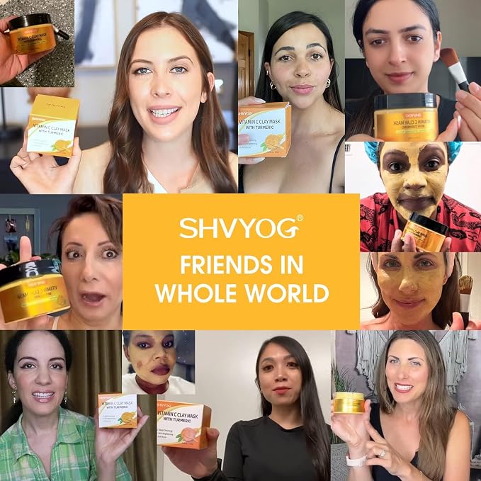 SHVYOG Turmeric Vitamin C Clay Mask - Image 9