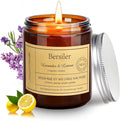 Lavender Lemon Scented Candles, Lavender Candles by BERSILER