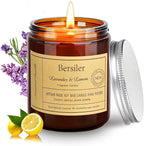 Lavender Lemon Scented Candles, Lavender Candles by BERSILER