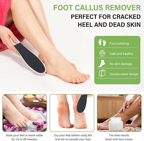 10 Pack Foot File, Foot Callus Remover Professional Sandpaper Pedicure Tools - Image 2