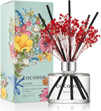 COCODOR Preserved Flower Reed Diffuser Set / 6.7oz / Seoul Rose/Scent Diffuser by COCODOR
