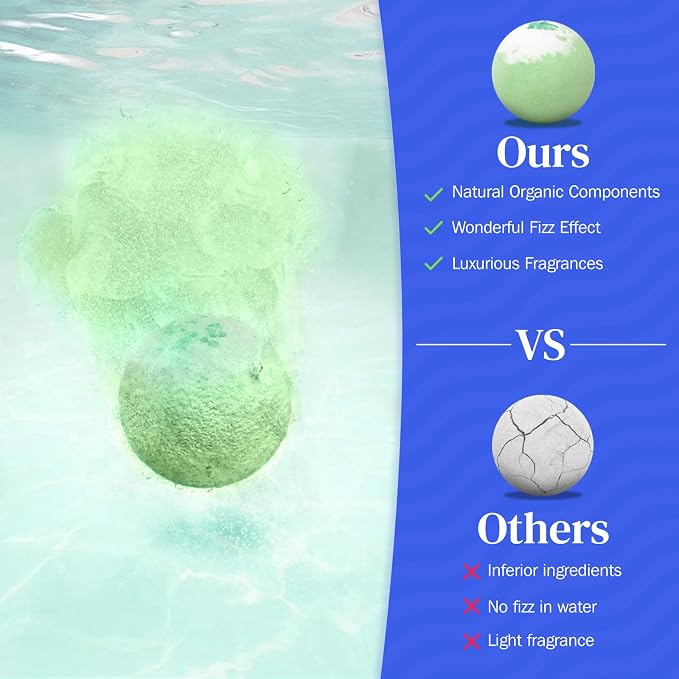 BlissfulOasis Bath Bombs Set, Mother's Day, Valentine's Day Present Giving - Image 4
