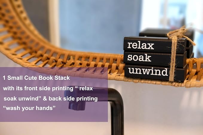 LIVDUCOT Farmhouse Mini Book Stack - Image 5