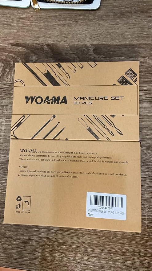WOAMA Manicure Set Nail Clippers 30-piece Pedicure Kit Manicure Tools Nail - Image 8