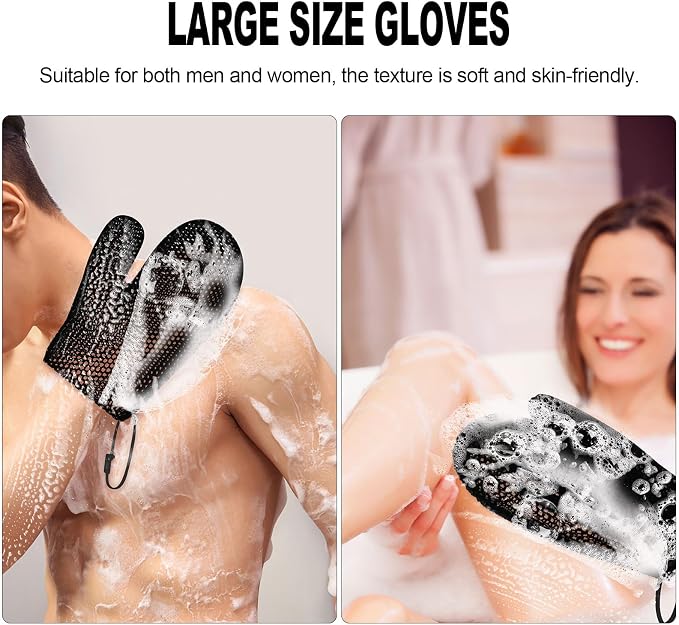 Honeycomb Exfoliating Bath Gloves - Image 5