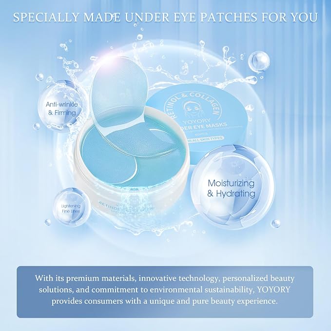 Under Eye Patches for Dark Circles & Puffy Eyes- 60 Hydrogel Eye Mask Patches - Image 4