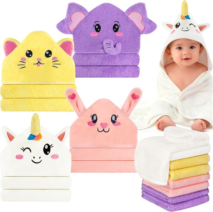 OFUSUY 12 PCS Baby Towels, Baby Bath Towels by OFUSUY