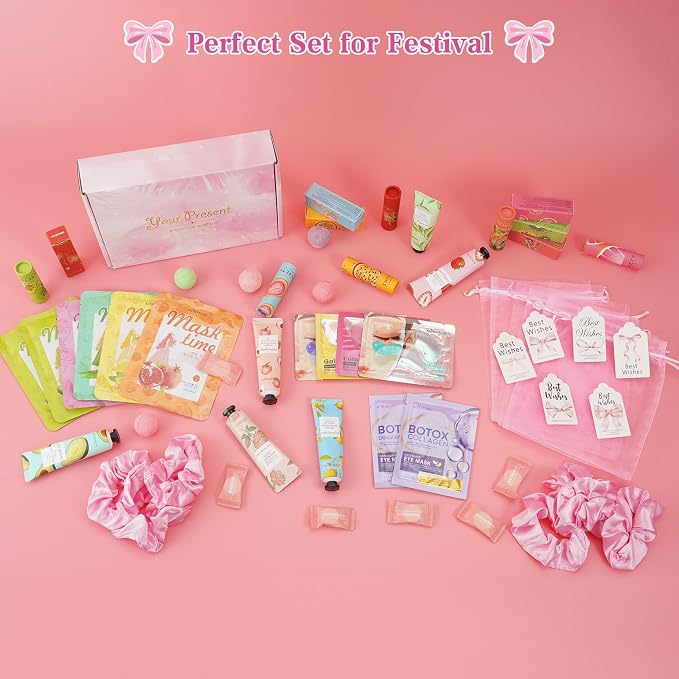 54PCS Spa Party Supplies for Girls, Spa Party Favors Include Facial Masks - Image 7
