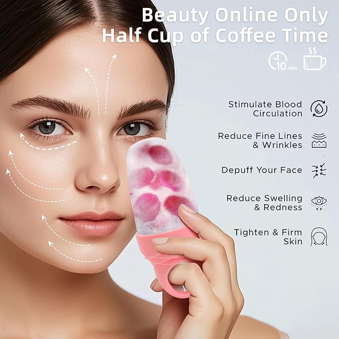 3 Pcs Facial Ice Roller Silicone Mold Reusable - Image 2