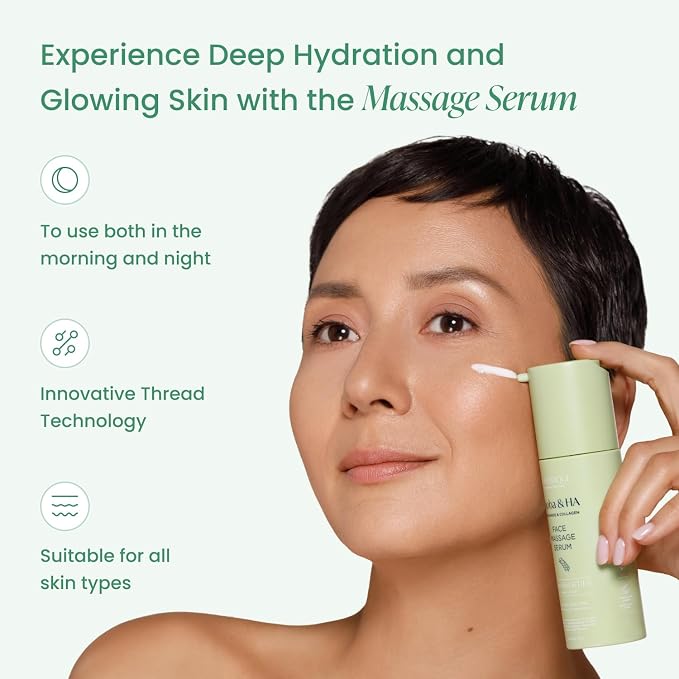 PLANTIFIQUE Massage Set: Jade Gua Sha & Korean Face Serum - Image 3