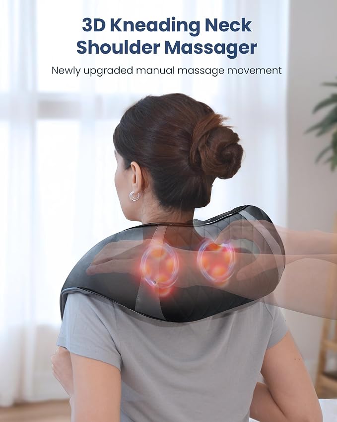 COMFIER Cordless Neck Massager, Shiatsu Shoulder Massager - Image 2