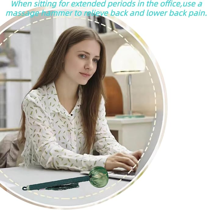 Three-in-one Combination, Ergonomic Mugwort Massage Hammer, Massage Tool - Image 6