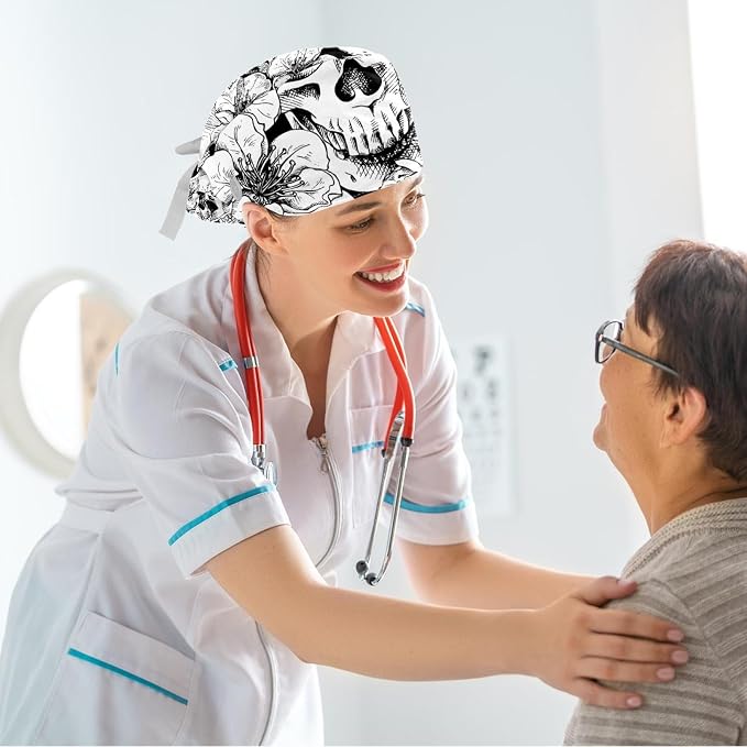 Ethnic Aztec Pattern Adjustable Scrub Cap Hat - Image 6