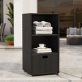 Outdoor Pool Towel Rack Cabinet, Rattan Wicker Pool Storage Bins Storage by Unknown